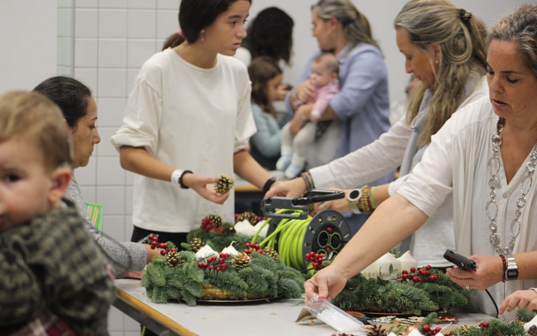 Taller de coronas de Adviento.