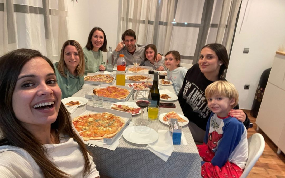 La acogida de los voluntarios de toda España.