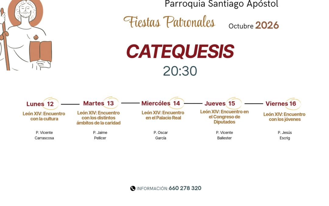 Ciclo catequesis fiestas 2026